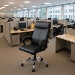 Chaise de bureau ergonomique dans un espace de travail moderne