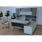 Bureau Manager /ALFD09201 – MDF Aluminium 39 -KIOMA Meuble Premium Maroc